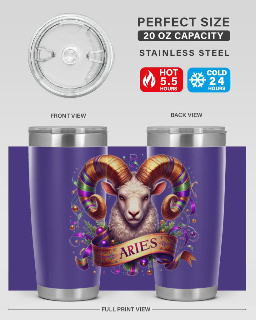 aries 136#- zodiac- Tumbler