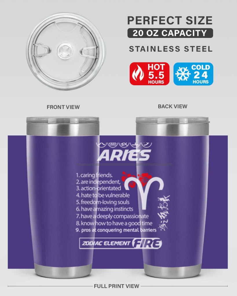aries 137#- zodiac- Tumbler