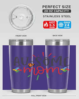 ausome mom Style 4#- autism- Tumbler