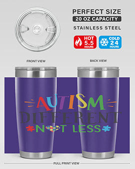 autism different not less Style 5#- autism- Tumbler