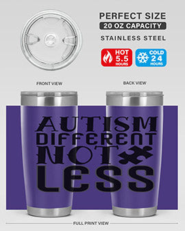 autism different not less Style 6#- autism- Tumbler