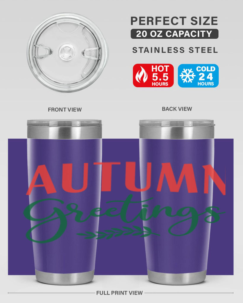 autumn greetings 14#- fall- Tumbler