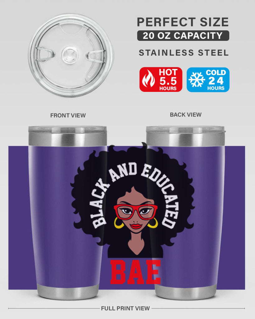 bae black and educated 267#- black words phrases- Cotton Tank