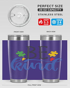 be kind Style 8#- autism- Tumbler