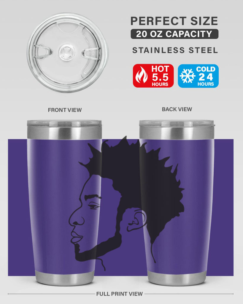 beardman 43#- black men - boys- tumbler