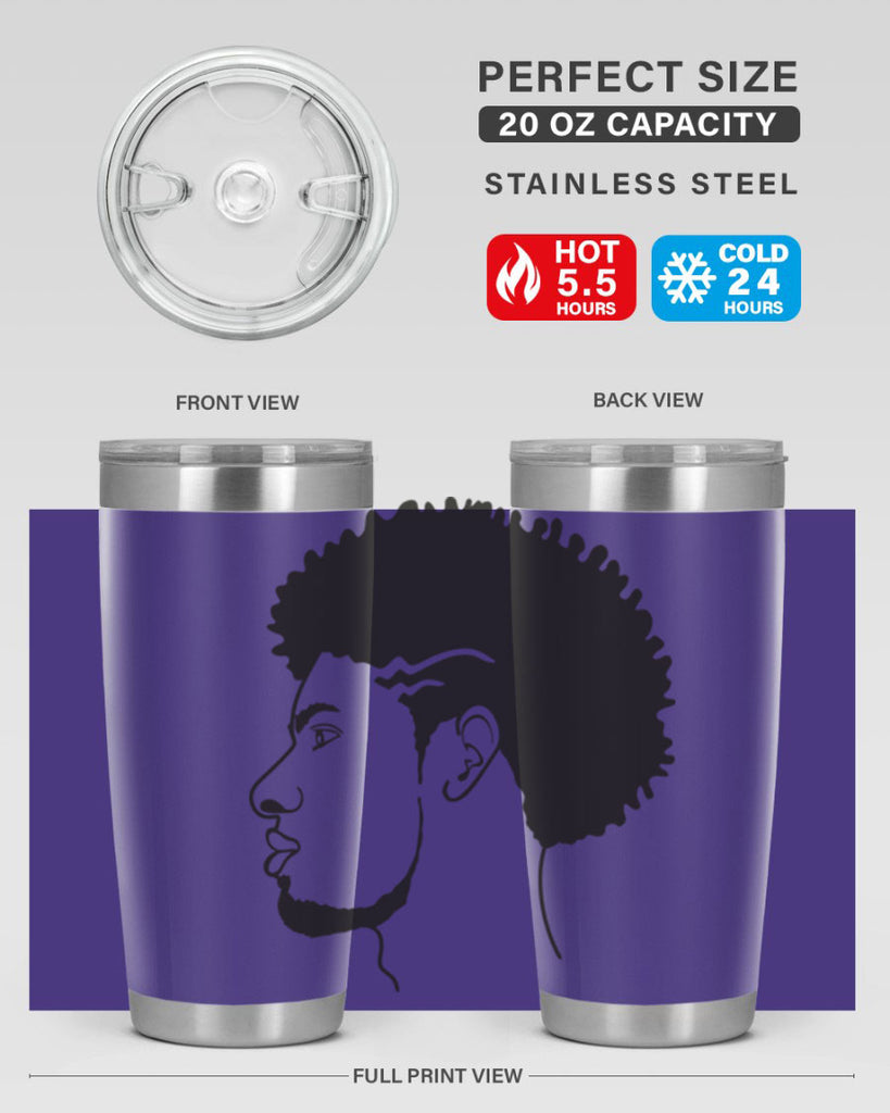 beardman 47#- black men - boys- tumbler