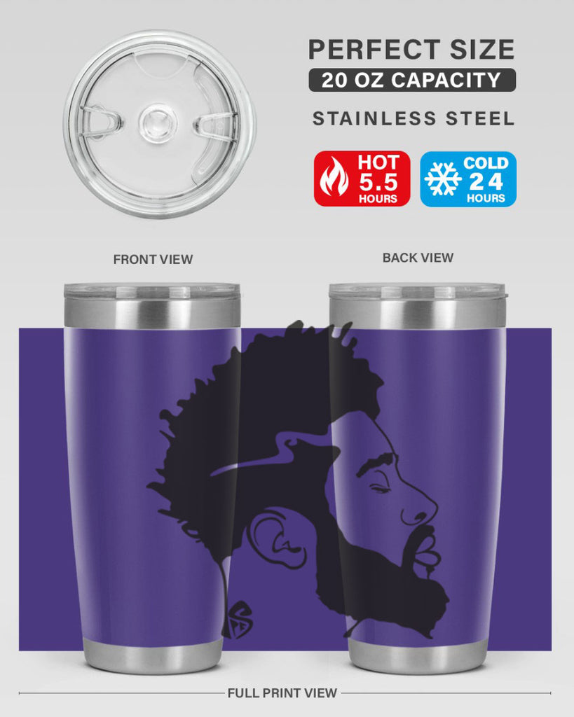 beardman 59#- black men - boys- tumbler