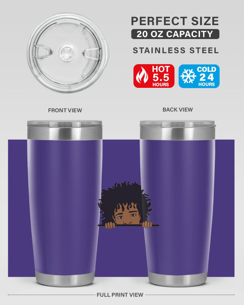black boy 4#- black men - boys- tumbler