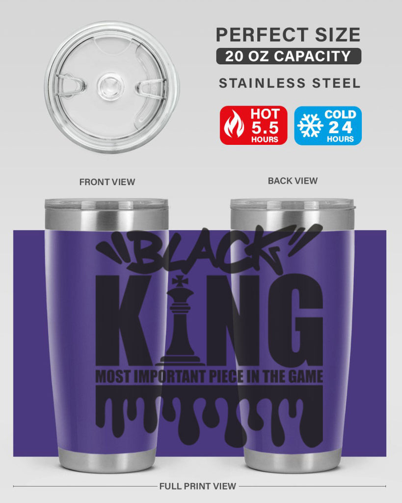 black king 214#- black words phrases- Cotton Tank