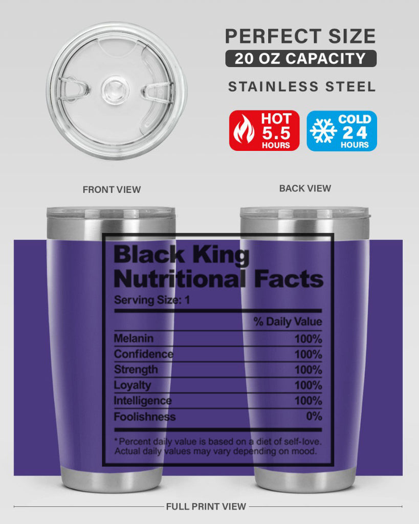 black king nutritional facts 231#- black words phrases- Cotton Tank