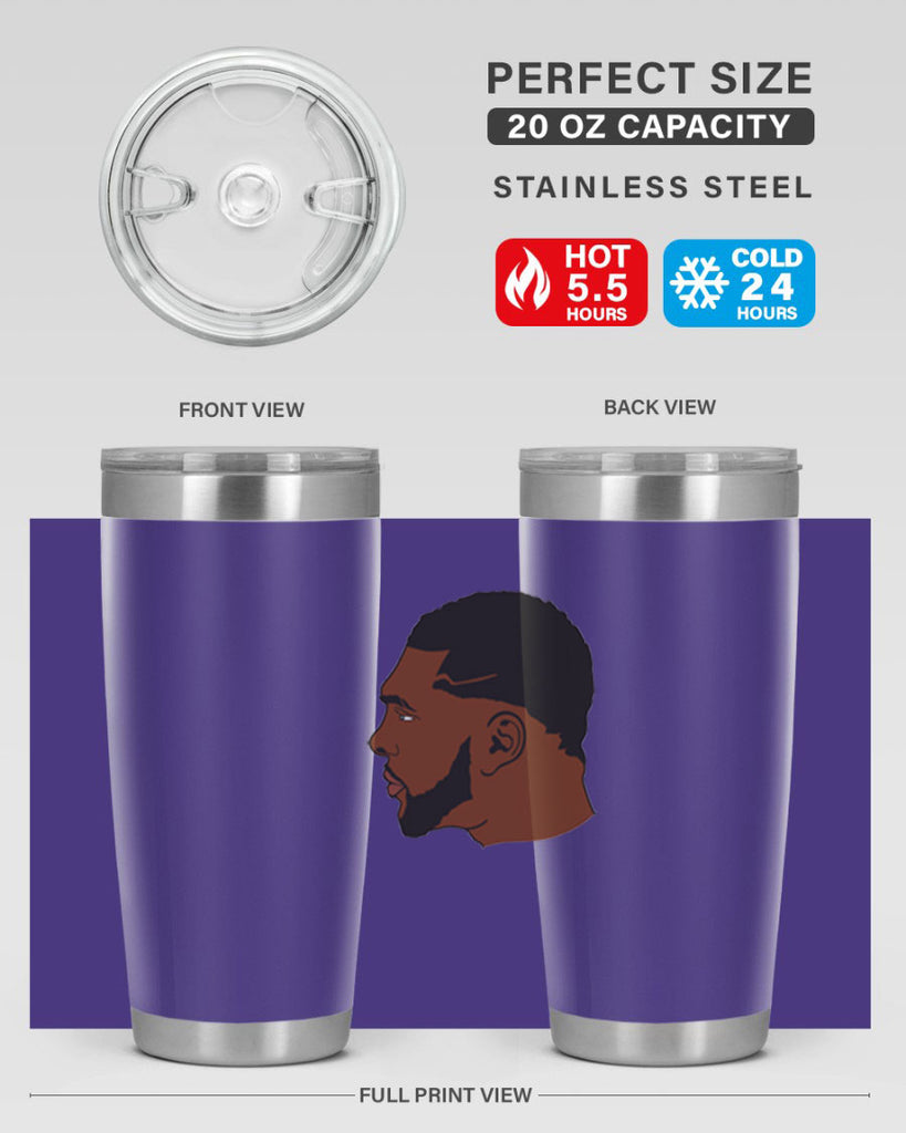 black man 26#- black men - boys- tumbler