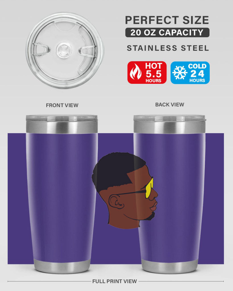 black man 27#- black men - boys- tumbler