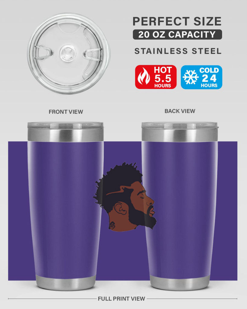 black man 30#- black men - boys- tumbler
