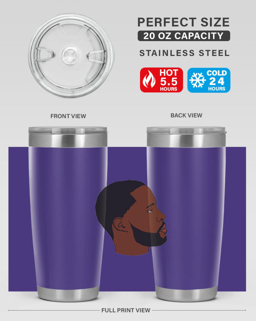 black man 35#- black men - boys- tumbler