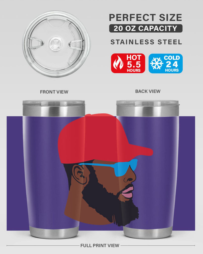 black man style 1#- black men - boys- tumbler