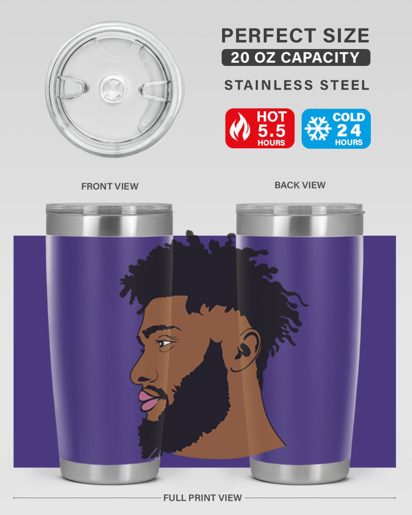 black man style 3#- black men - boys- tumbler