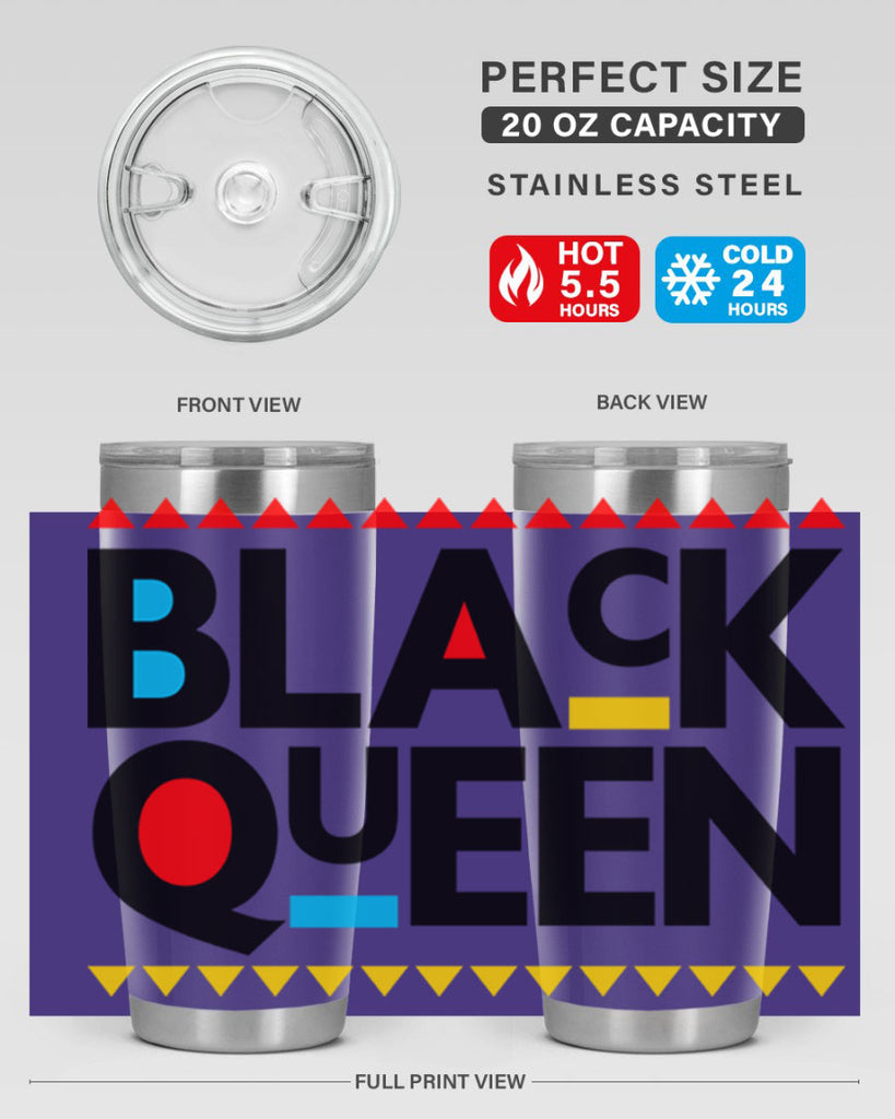 black queen 222#- black words phrases- Cotton Tank