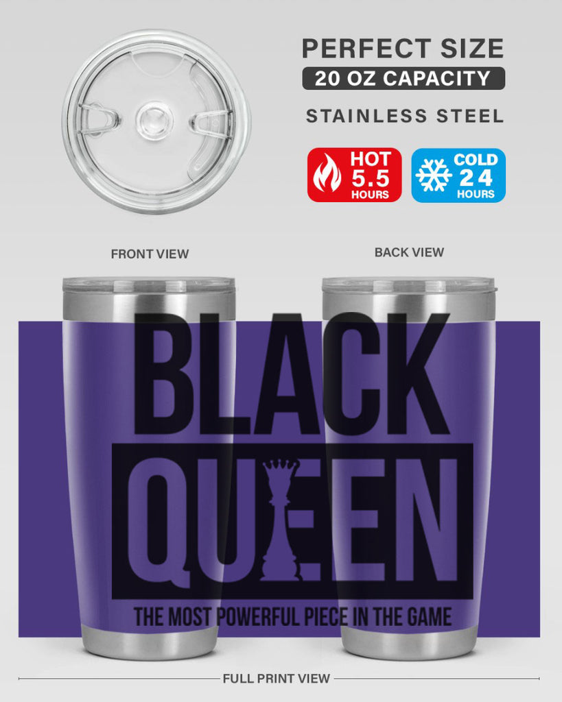 black queen chess 224#- black words phrases- Cotton Tank