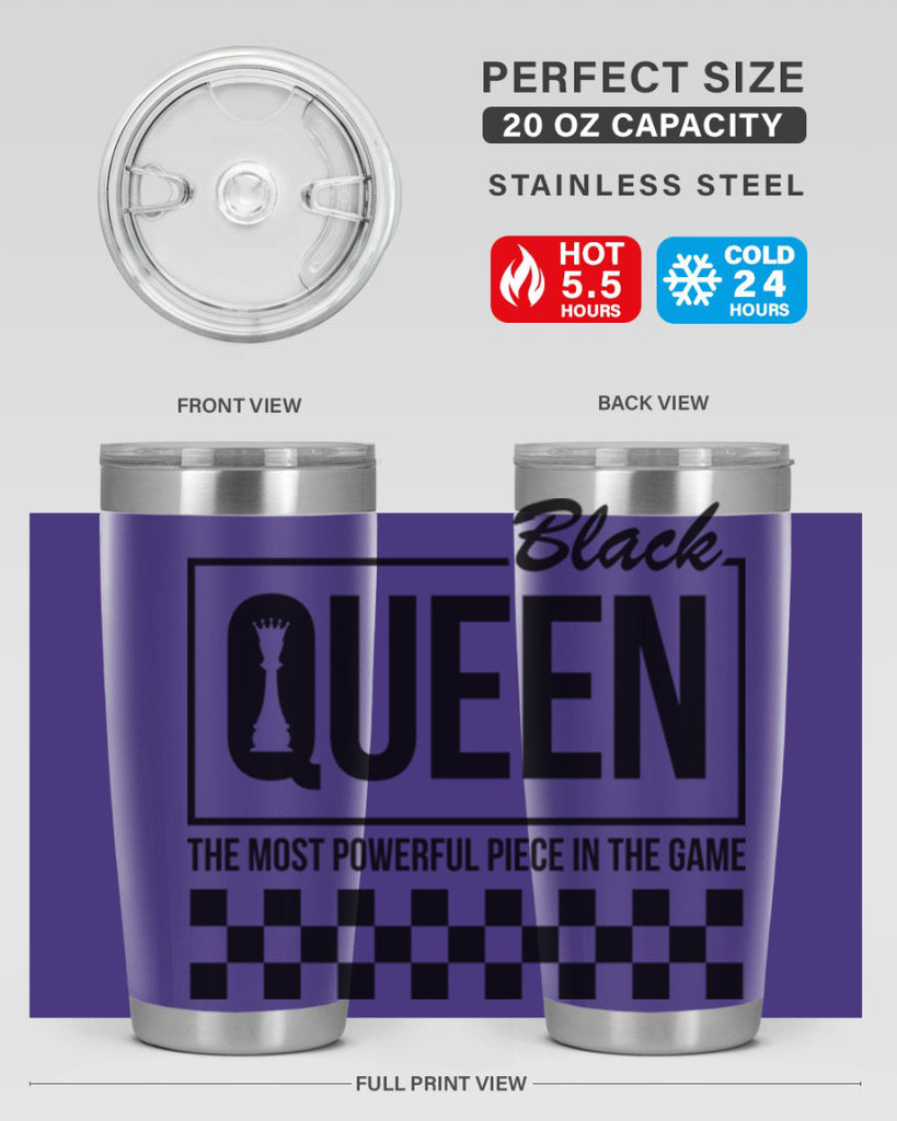 black queen chess checkered 221#- black words phrases- Cotton Tank