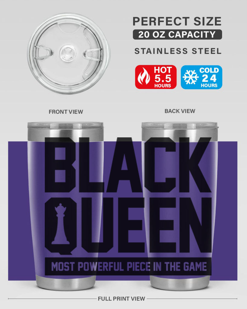 black queenchess 194#- black words phrases- Cotton Tank