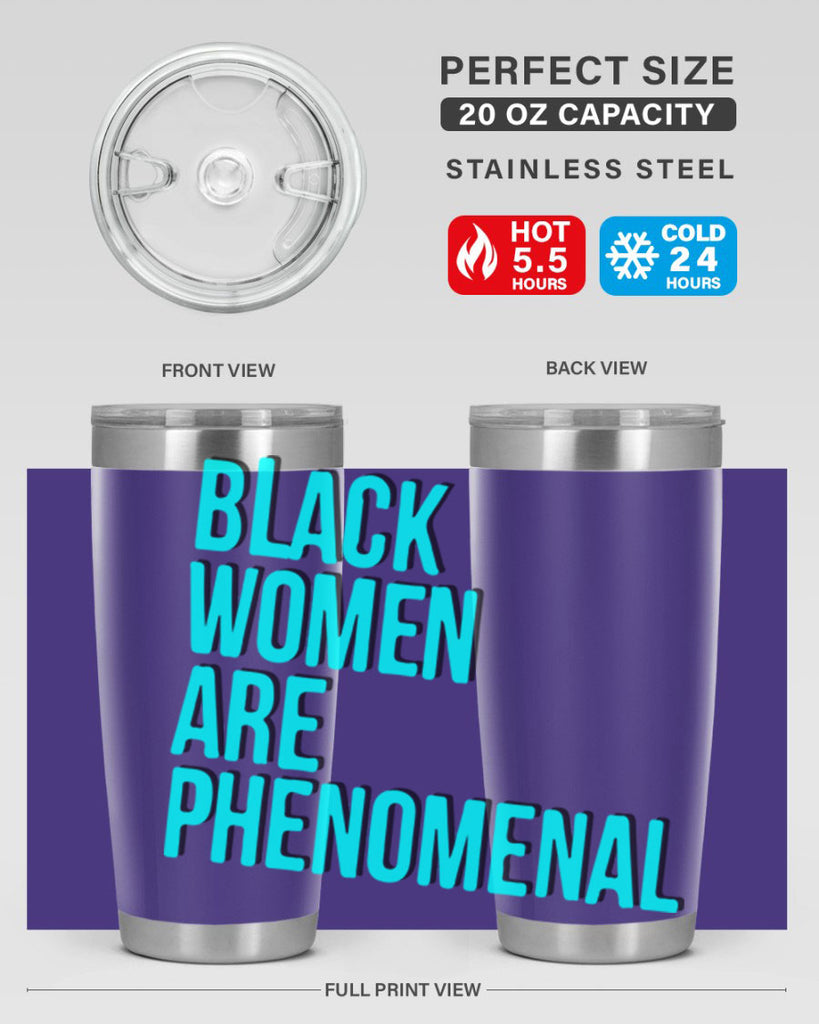 black woman are phenomenal color 216#- black words phrases- Cotton Tank