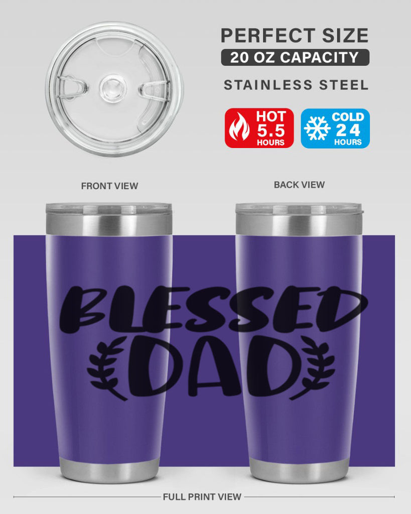 blessed dad 36#- dad- Tumbler
