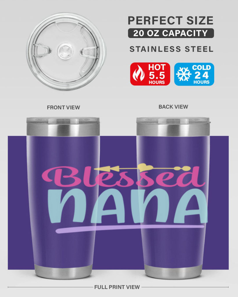 blessed nana 60#- grandma - nana- Tumbler