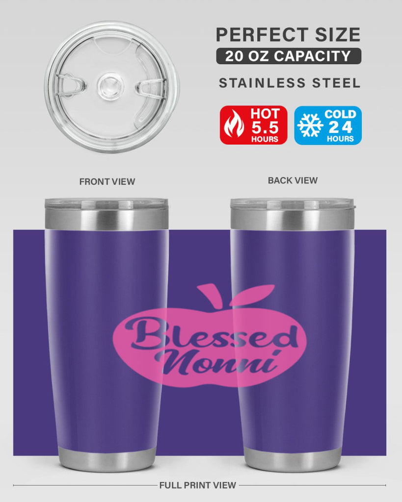 blessed nonni 58#- grandma - nana- Tumbler