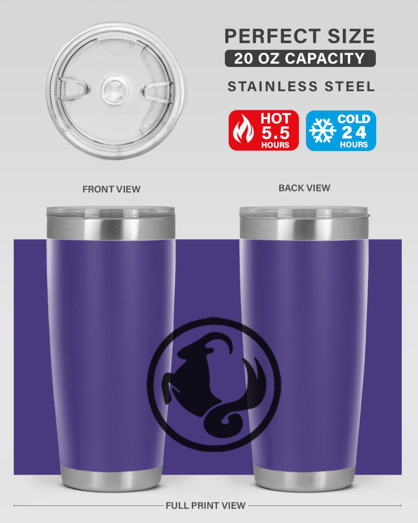 capricorn 203#- zodiac- Tumbler
