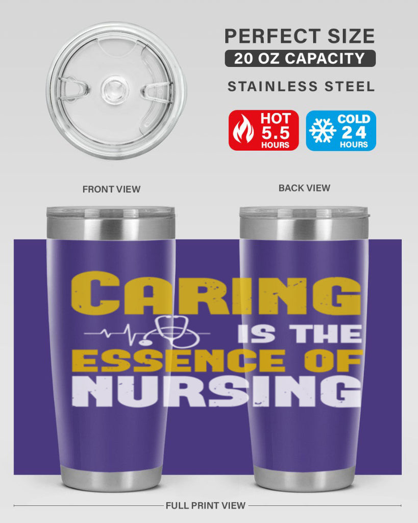 caring is the essence of Style 250#- nurse- tumbler