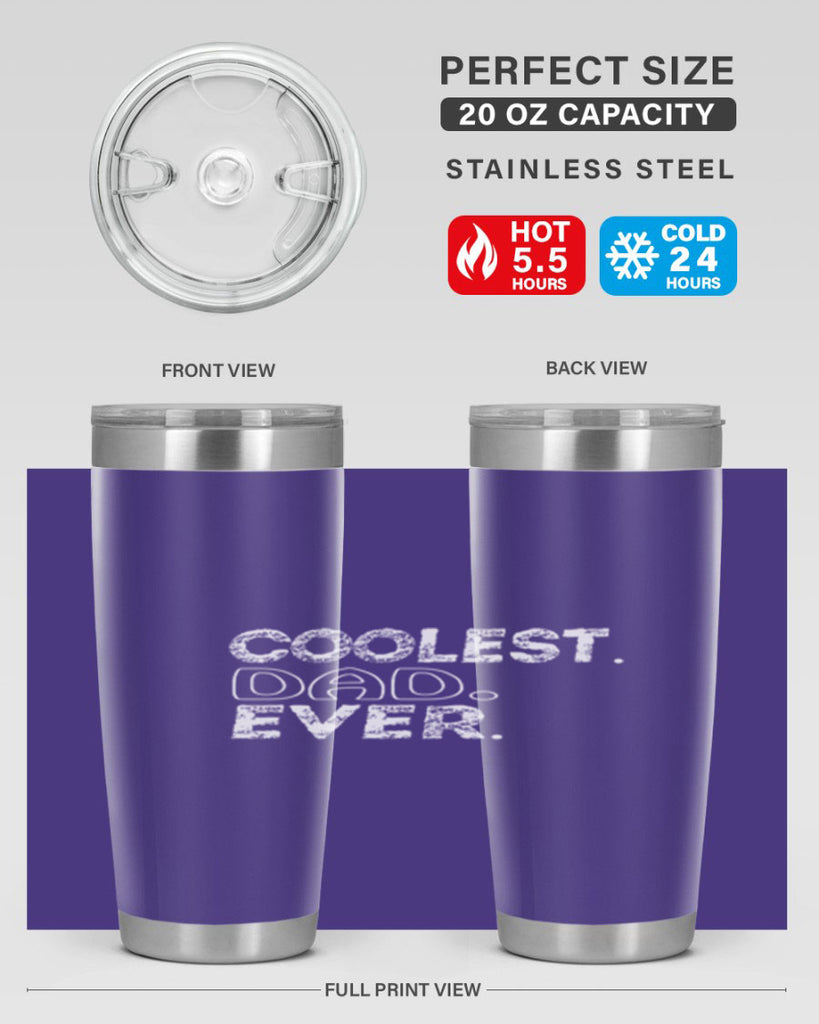 coolest dad ever 38#- dad- Tumbler