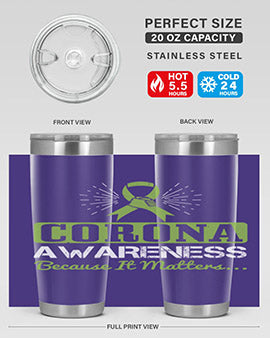 corona awareness because it matters Style 26#- corona virus- Tumbler