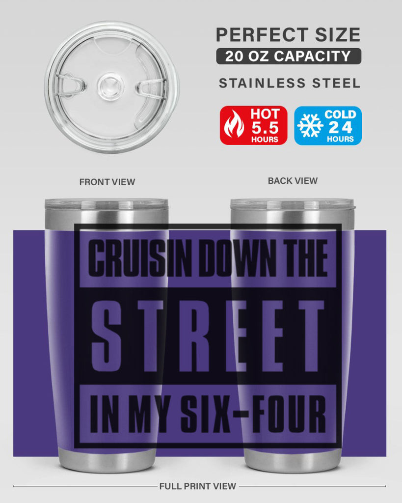 cruisin down the street 181#- black words phrases- Cotton Tank