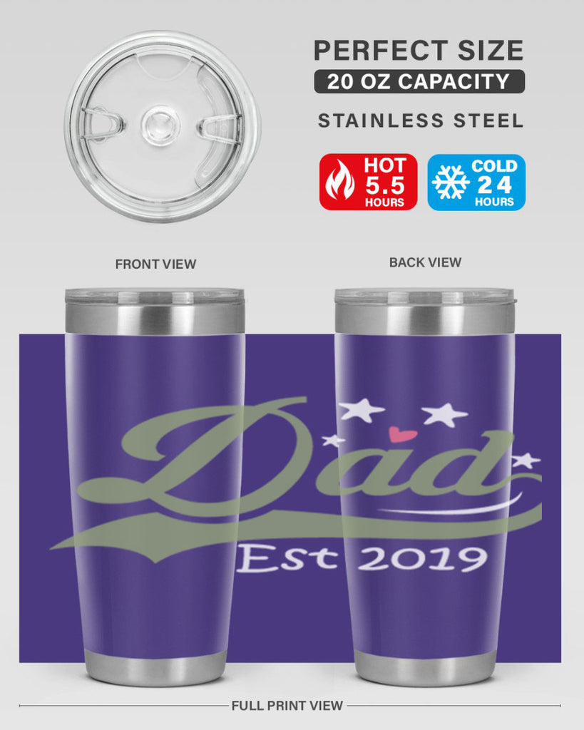 dad est 101#- fathers day- Tumbler