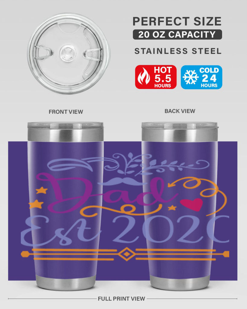 dad est 97#- fathers day- Tumbler