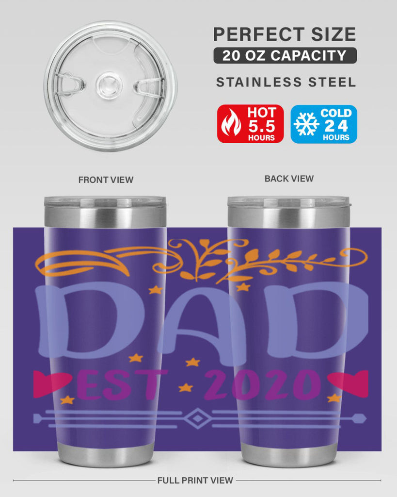 dad est 98#- fathers day- Tumbler