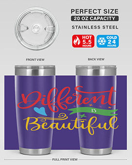 different is beautiful Style 11#- autism- Tumbler