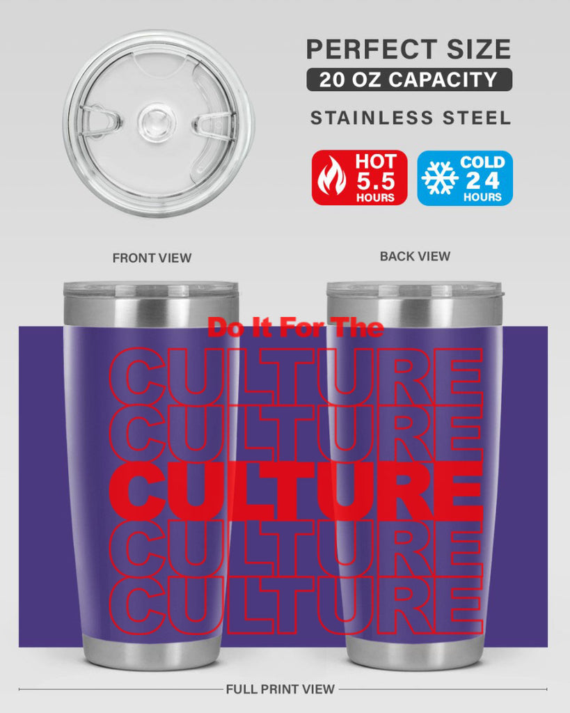 do it for the culture 170#- black words phrases- Cotton Tank