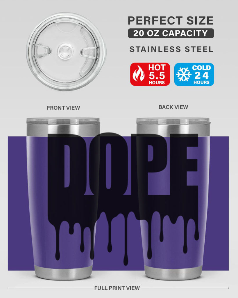 dope drip 166#- black words phrases- Cotton Tank