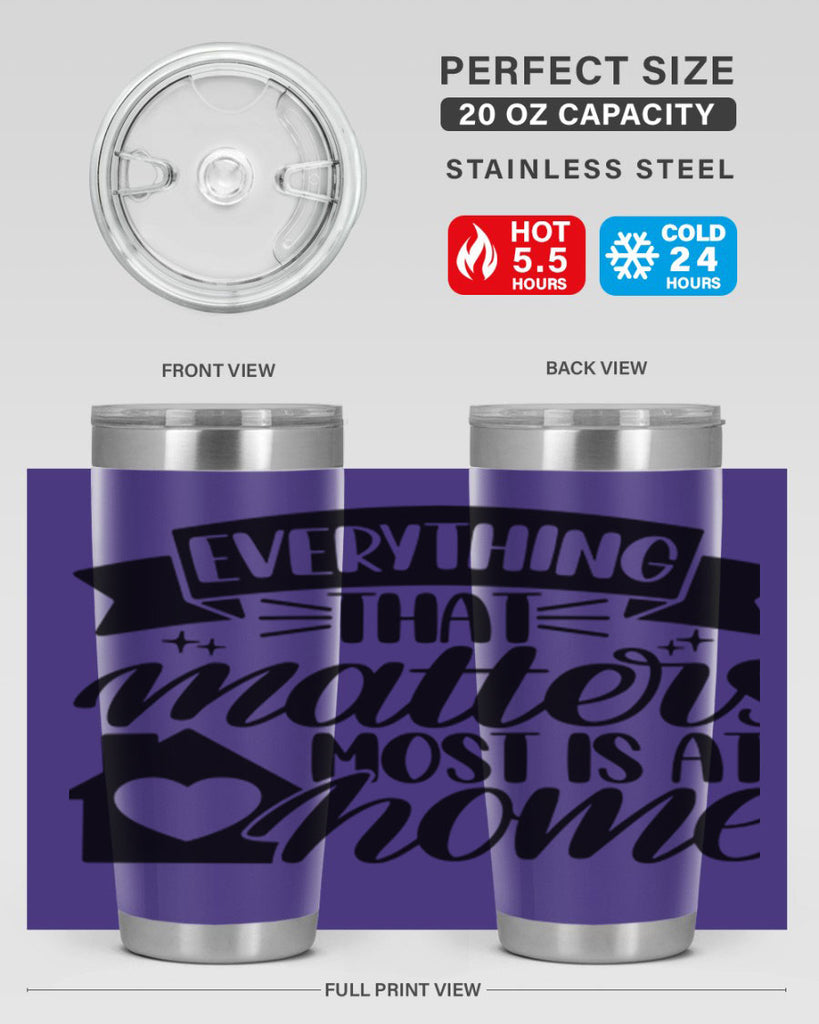 everything that matters most is at home 20#- home- Tumbler