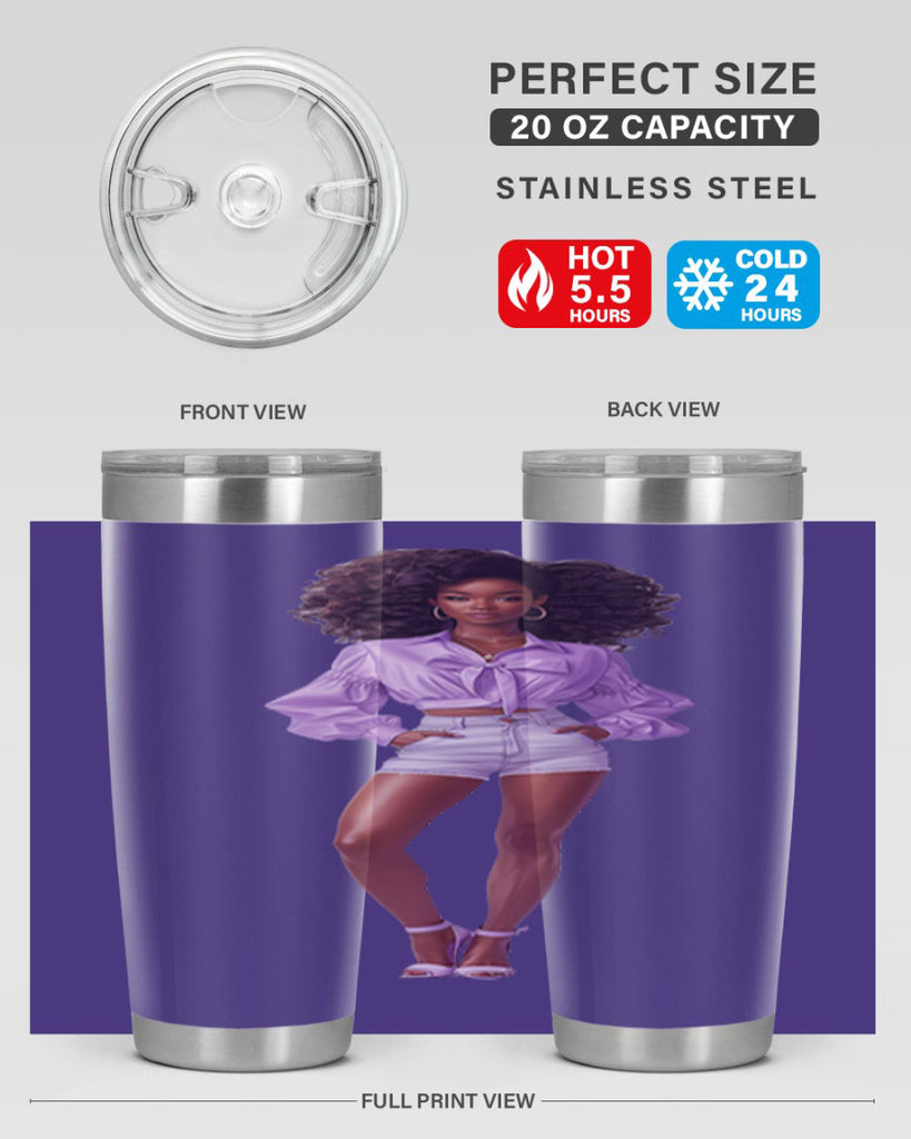 fashion girl in lavender 61#- fashion- Cotton Tank