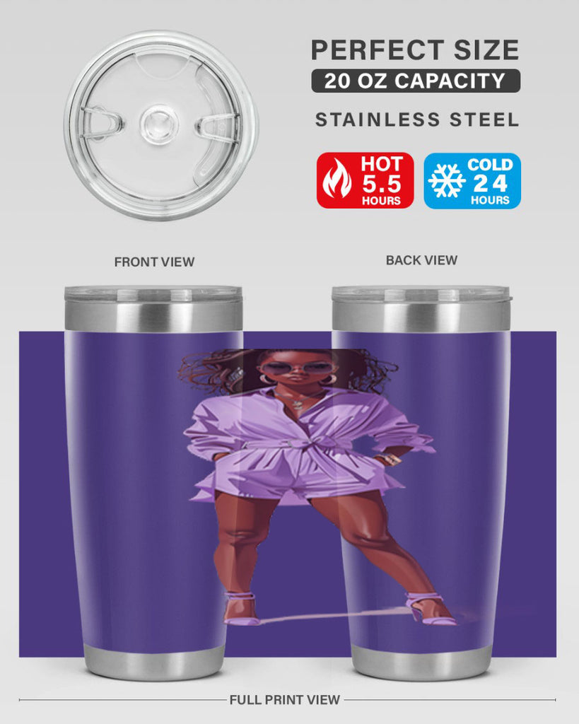 fashion girl in lavender 64#- fashion- Cotton Tank