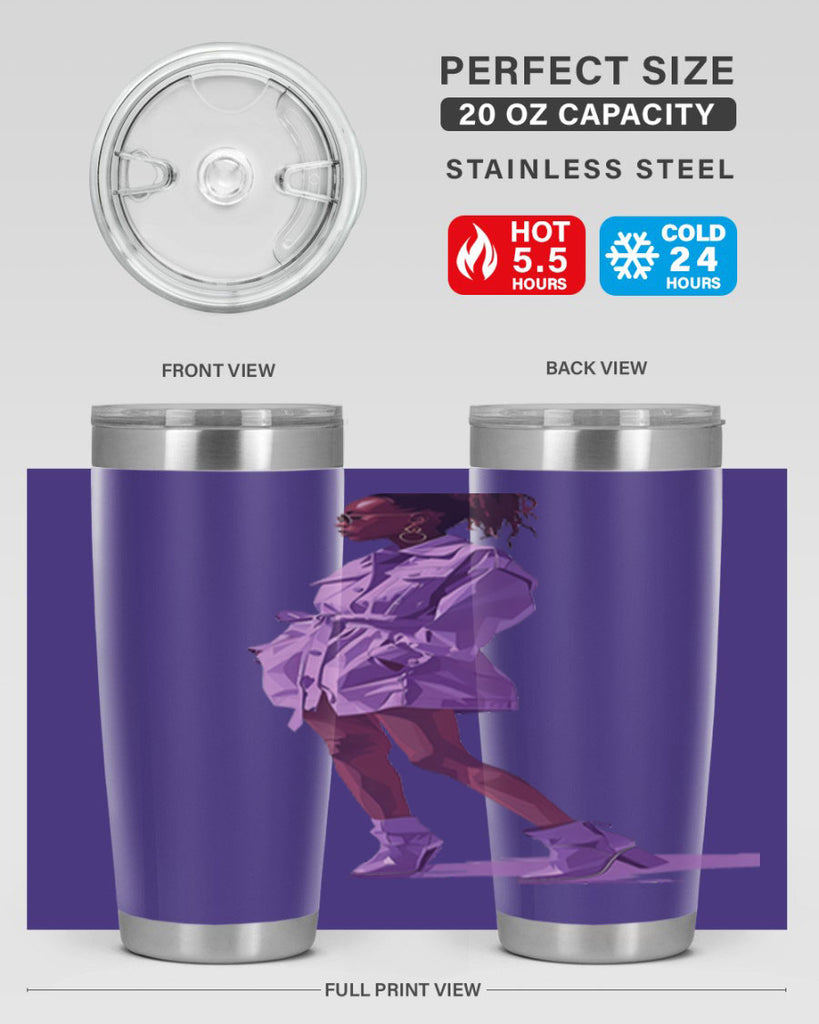fashion girl in lavender 66#- fashion- Cotton Tank