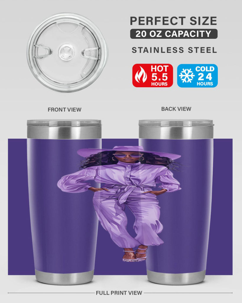 fashion girl in lavender 68#- fashion- Cotton Tank