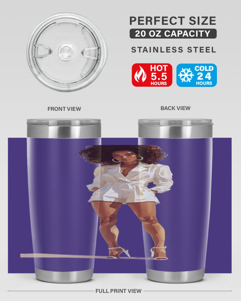fashion girl in white 74#- fashion- Cotton Tank