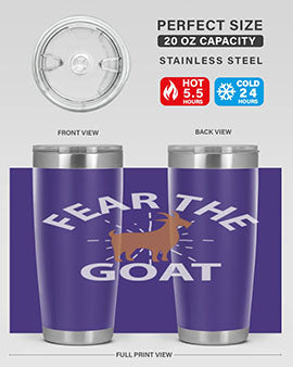 fear the goat Style 4#- goat- Tumbler