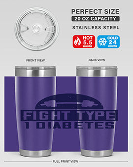 fight type diabetes Style 37#- diabetes- Tumbler
