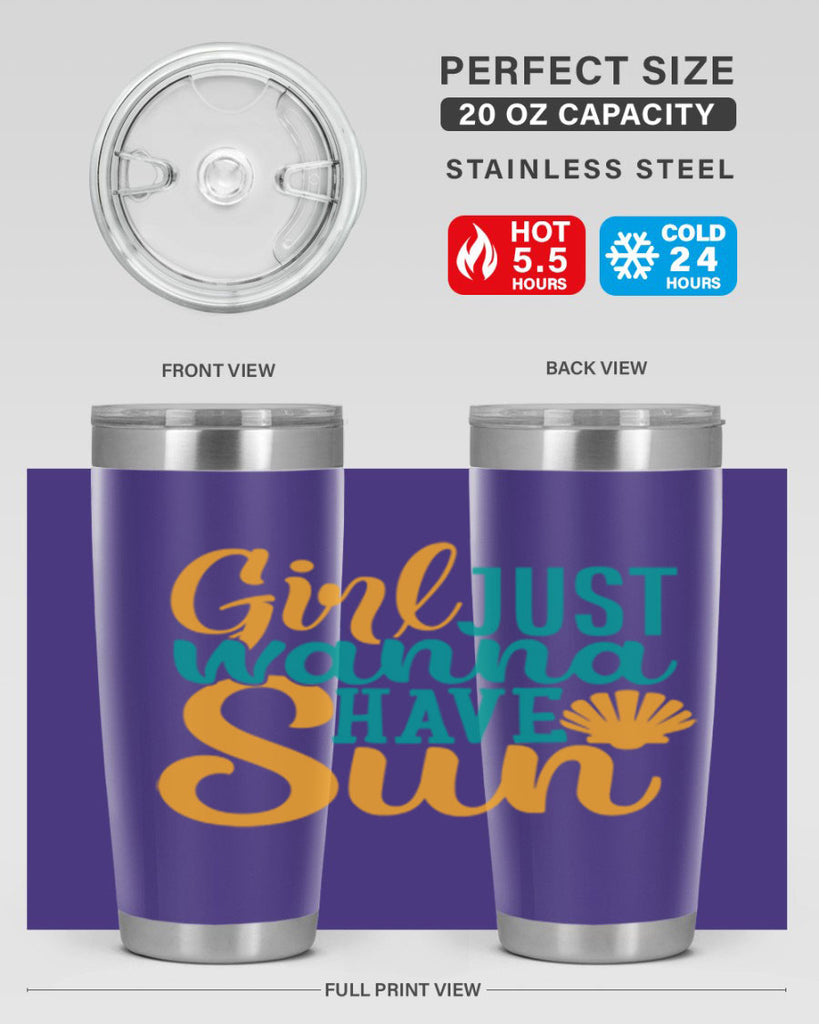 girls just wanna have sun Style 101#- summer- Tumbler