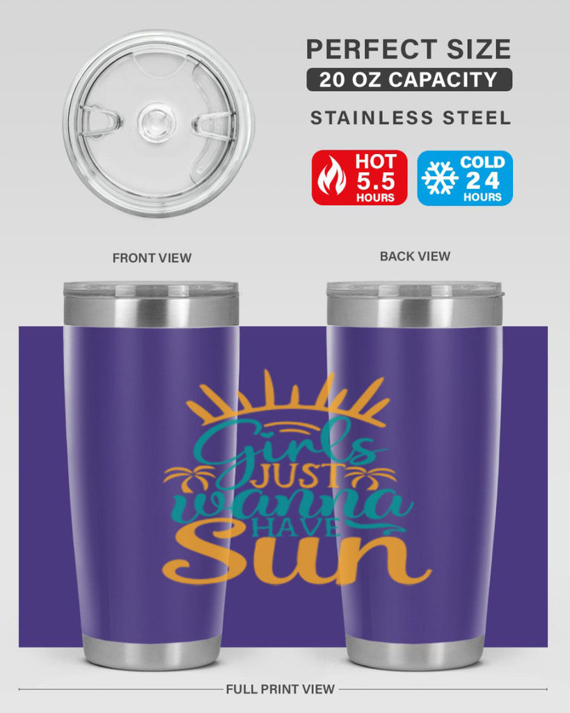 girls just wanna have sun Style 102#- summer- Tumbler