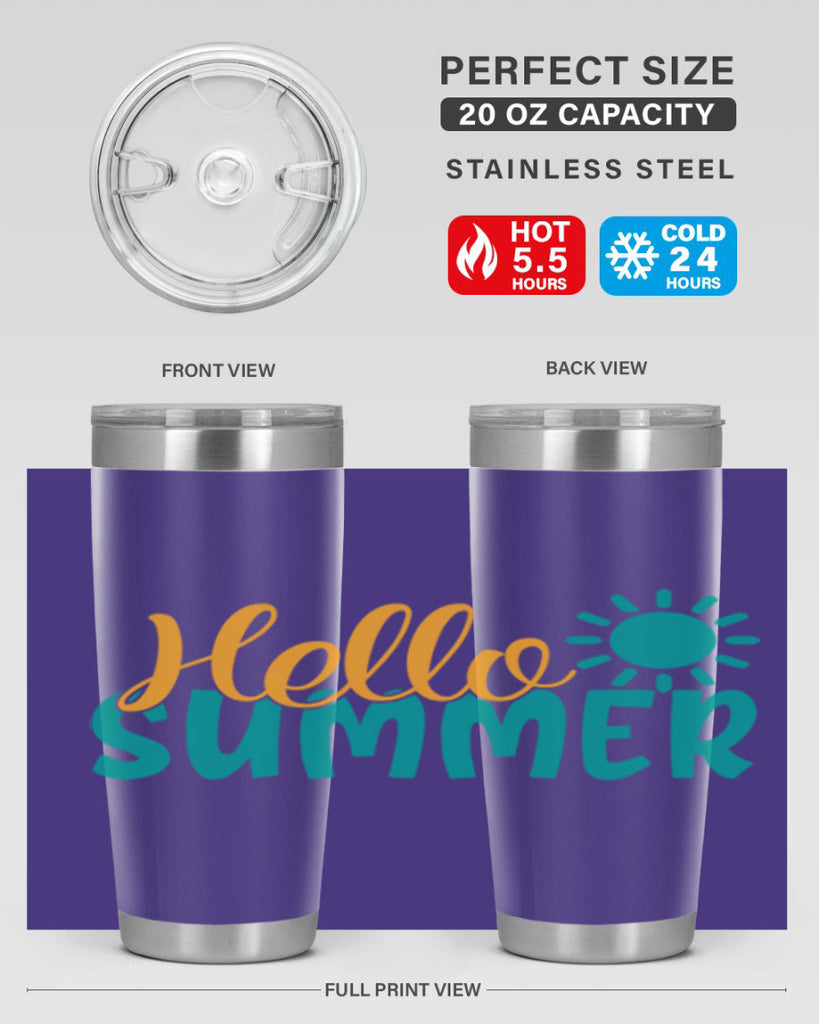 hello summer Style 98#- summer- Tumbler